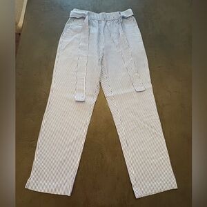 ZARA Blue Striped Pants